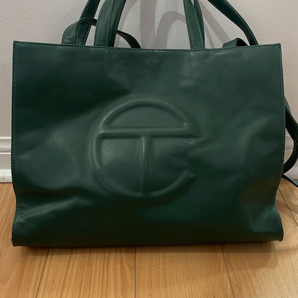 Telfar Medium Green Tote Bag